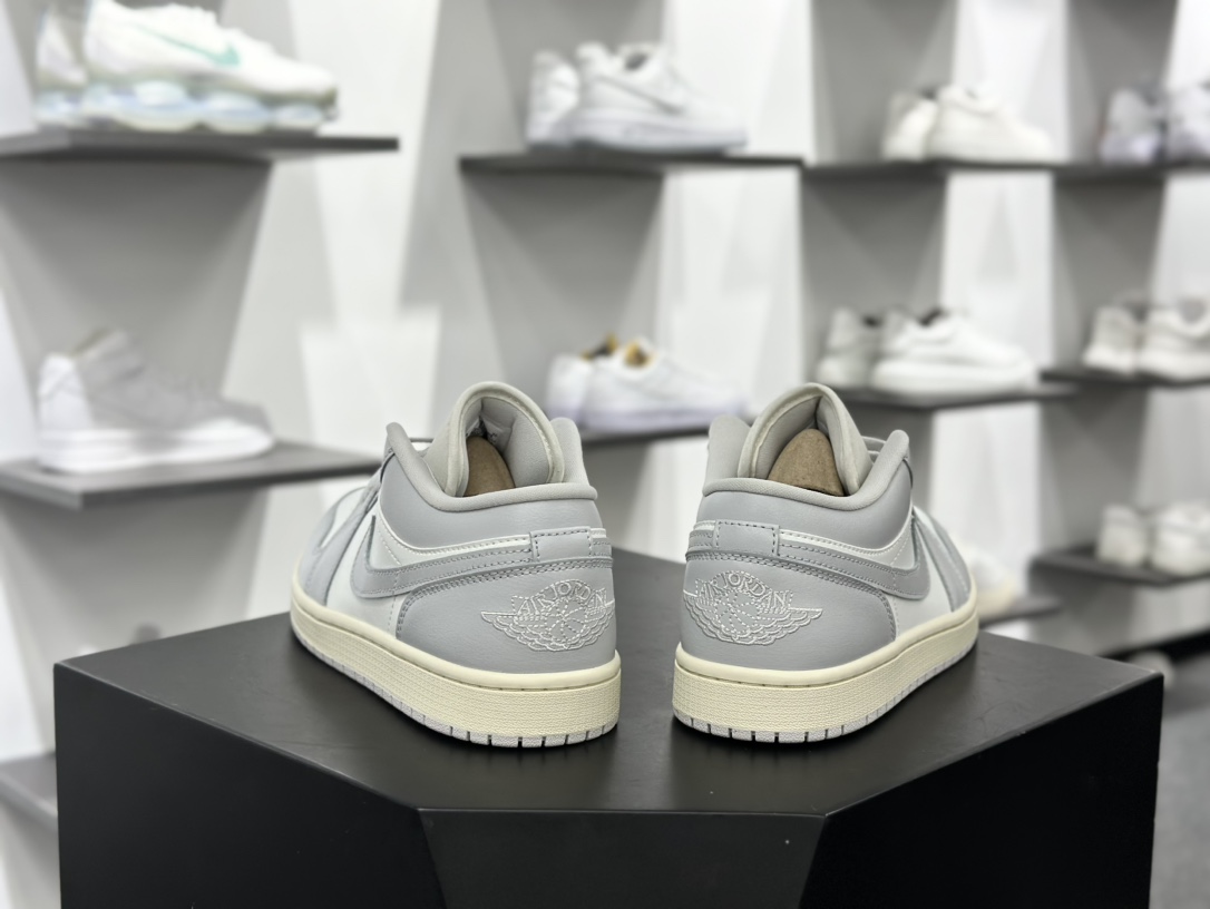 耐克Nike Air Jordan 1 Low”Light Grey/Sail”AJ1乔丹一代篮球鞋“浅灰帆白”DC0774-103