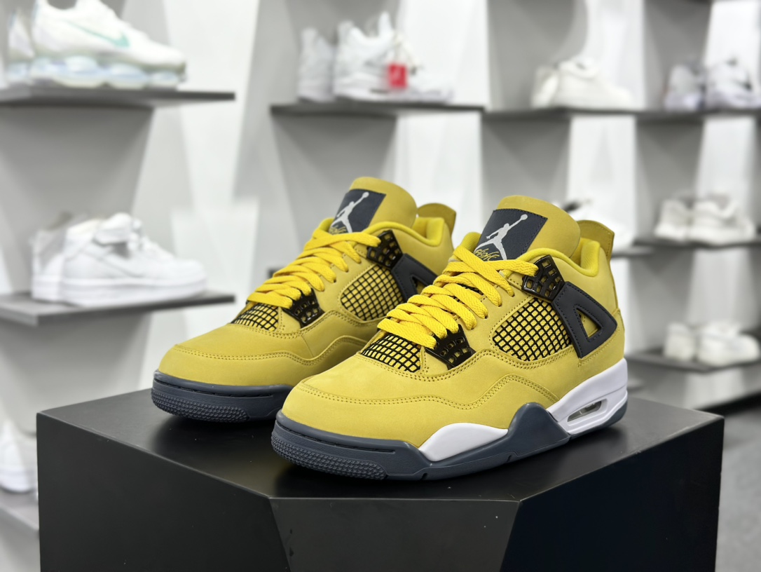 耐克Nike Air Jordan 4 Retro LS”Lightning”迈克尔·乔丹AJ4代中帮篮球鞋“电母大黄蜂闪电”CT8527-700