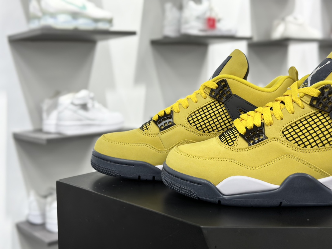 耐克Nike Air Jordan 4 Retro LS”Lightning”迈克尔·乔丹AJ4代中帮篮球鞋“电母大黄蜂闪电”CT8527-700