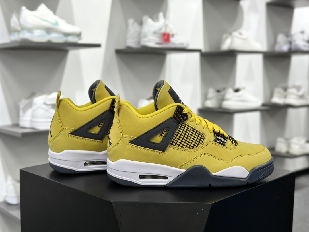 耐克Nike Air Jordan 4 Retro LS”Lightning”迈克尔·乔丹AJ4代中帮篮球鞋“电母大黄蜂闪电”CT8527-700