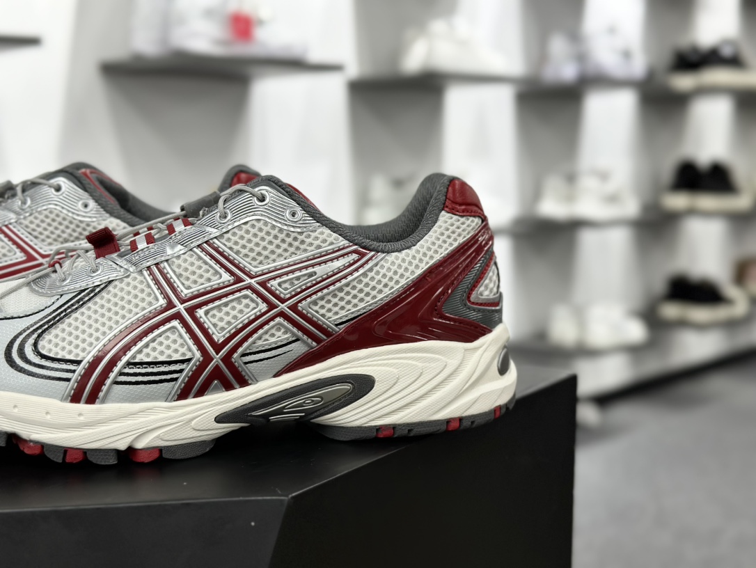 亚瑟士/ASICS Gel-Kahana TR V4系列低帮轻量缓震休闲运动跑步鞋“白米灰银酒红做旧”1203A585-100