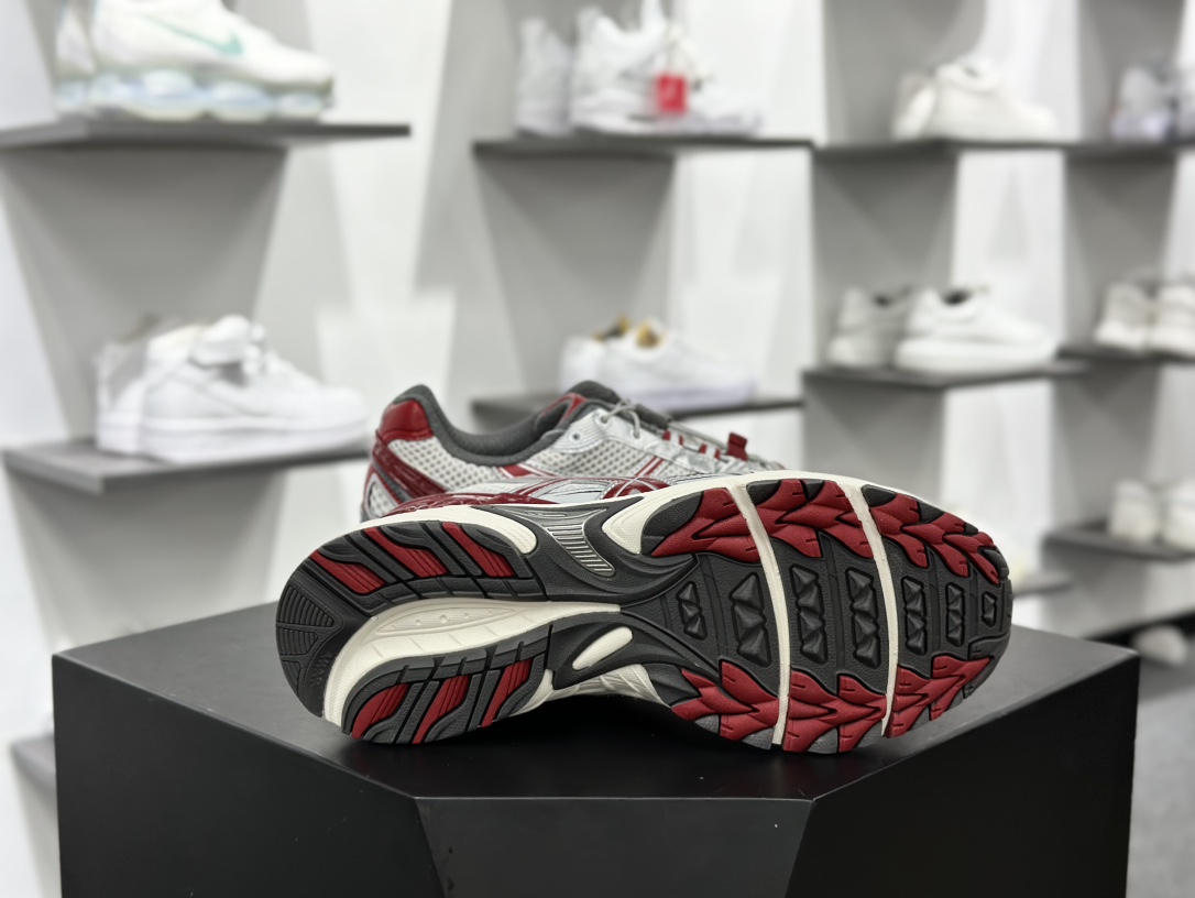 亚瑟士/ASICS Gel-Kahana TR V4系列低帮轻量缓震休闲运动跑步鞋“白米灰银酒红做旧”1203A585-100