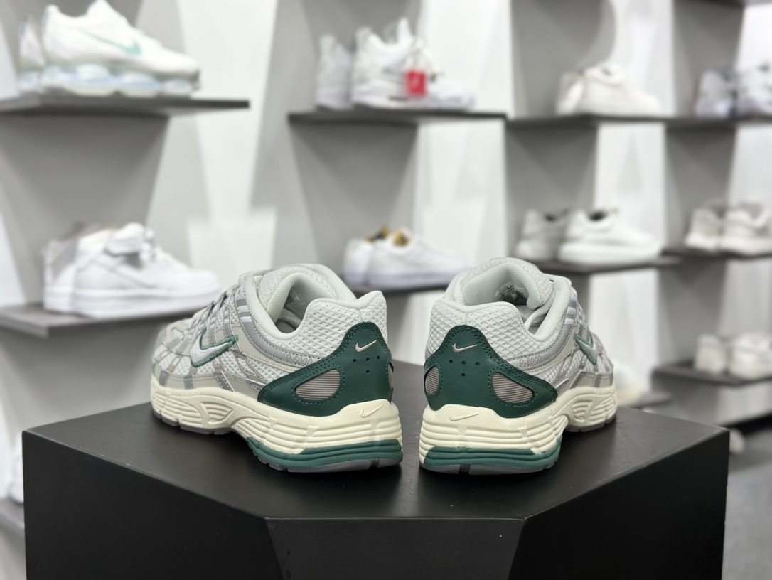 耐克Nike P-6000 Premium”Light Bone Green”系列低帮慢跑鞋“白绿奶油底”HF4308-072