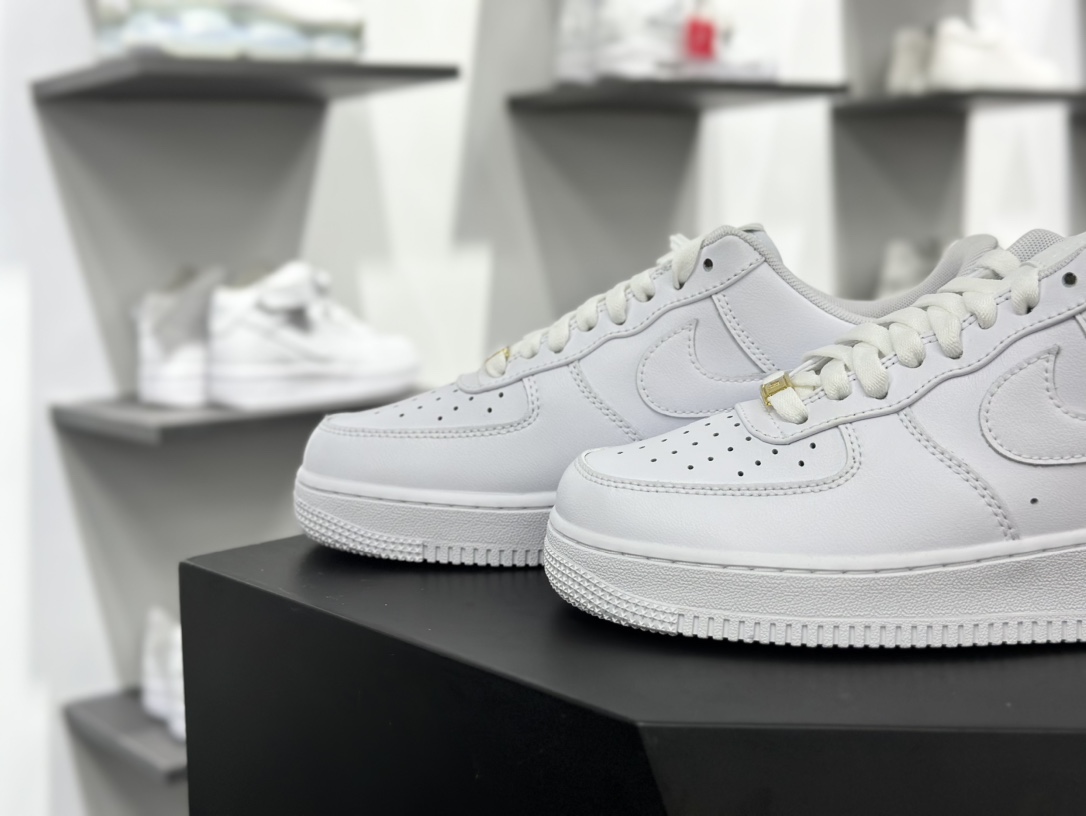 耐克Nike Air Force 1’07 Low”Victory is everything”空军一号板鞋“皮革白金郑钦文特别版”CH8065-001