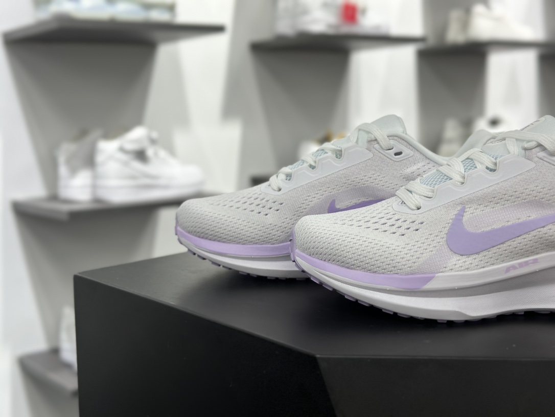 耐克Nike Winflo 11 Low”Sail/Volt”温弗洛11代系列低帮跑步鞋“网织白淡紫”FJ9510-101