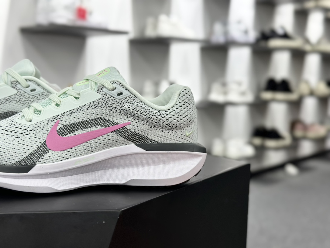 耐克Nike Winflo 11 Low”Sail/Volt”温弗洛11代系列低帮跑步鞋“网织浅绿粉”FJ9510-300