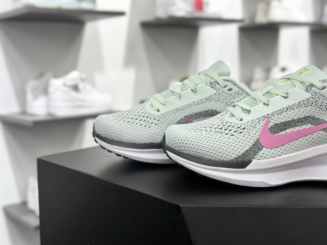 耐克Nike Winflo 11 Low”Sail/Volt”温弗洛11代系列低帮跑步鞋“网织浅绿粉”FJ9510-300