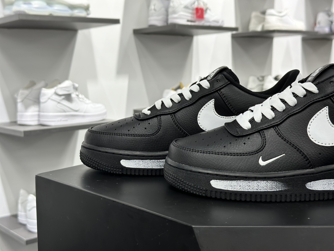 耐克Nike Air Force 1 07 Low ”Black/White”空军一号板鞋“黑白钩子涂鸦小权志龙”CI9533-081