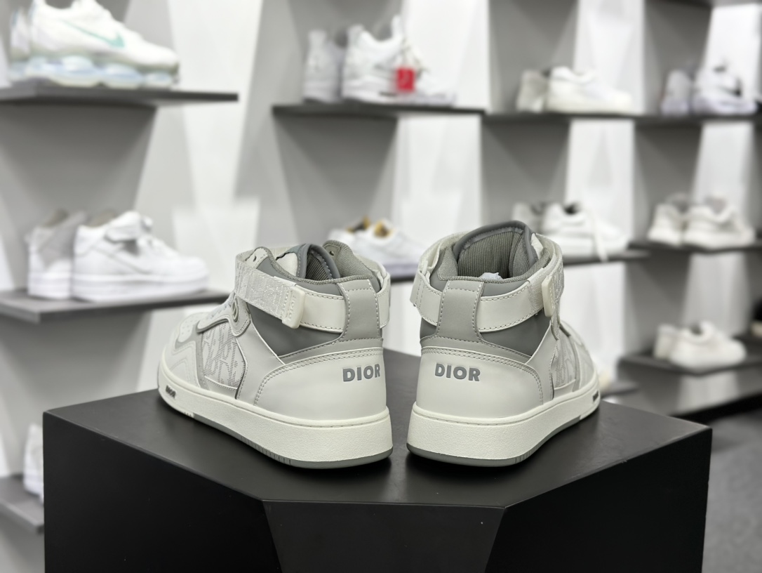 Dior迪奥 B23 Oblique High Top Sneakers透明印花高帮休闲运动板鞋