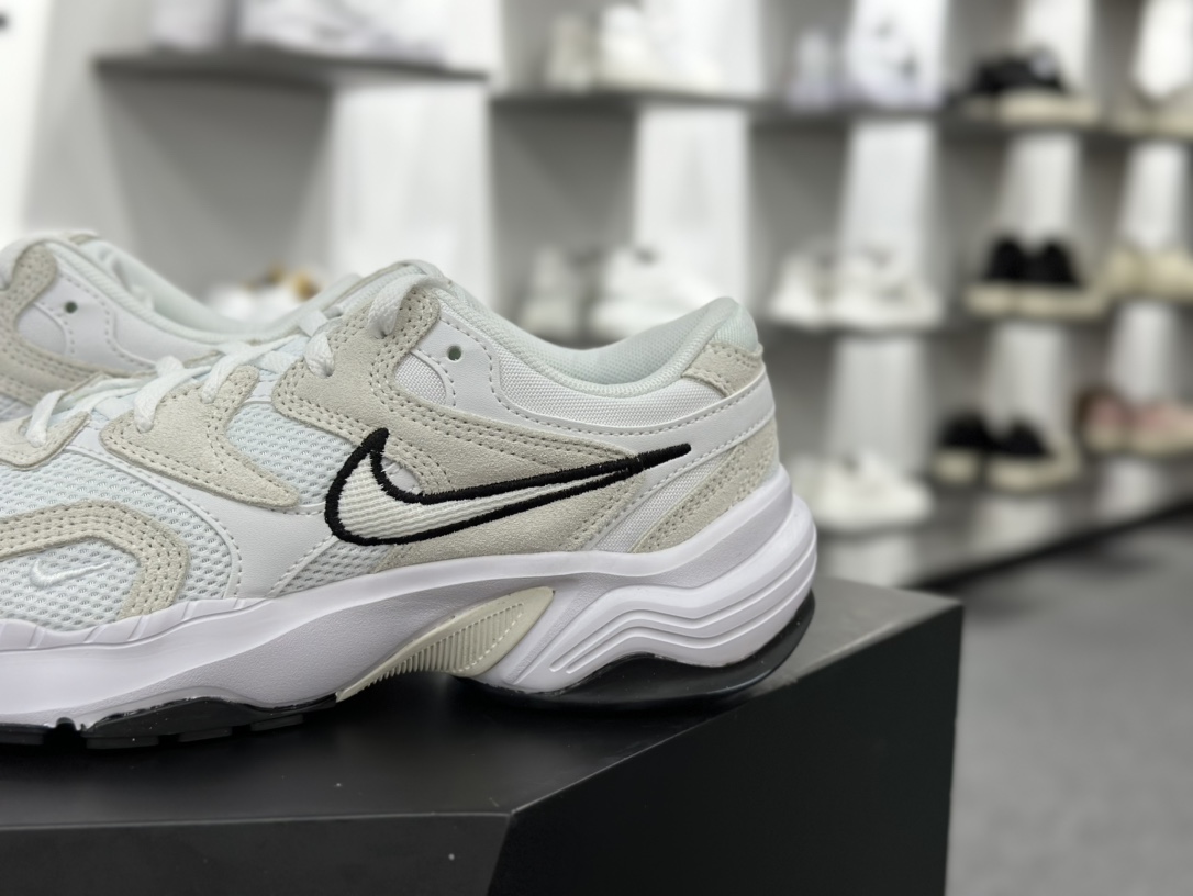 耐克Nike AL8”White Black”系列低帮复古百搭厚底老爹风休闲运动慢跑鞋“白黑浅灰”FJ3794-102