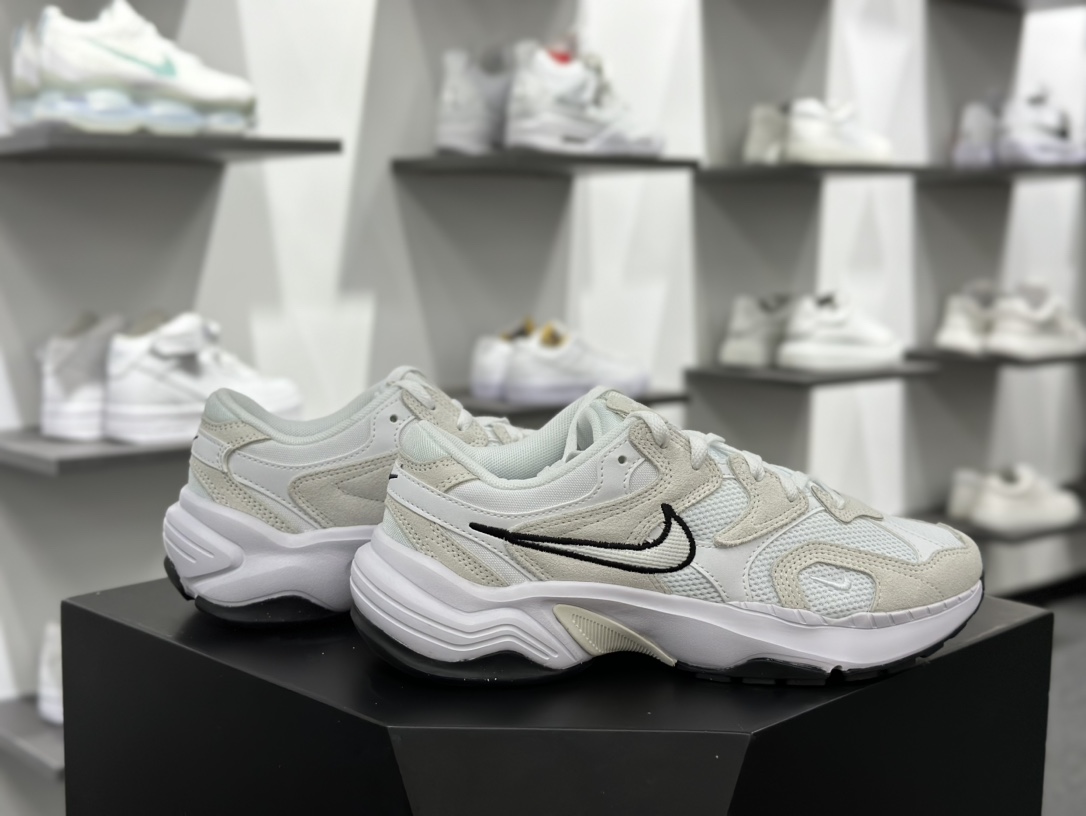 耐克Nike AL8”White Black”系列低帮复古百搭厚底老爹风休闲运动慢跑鞋“白黑浅灰”FJ3794-102