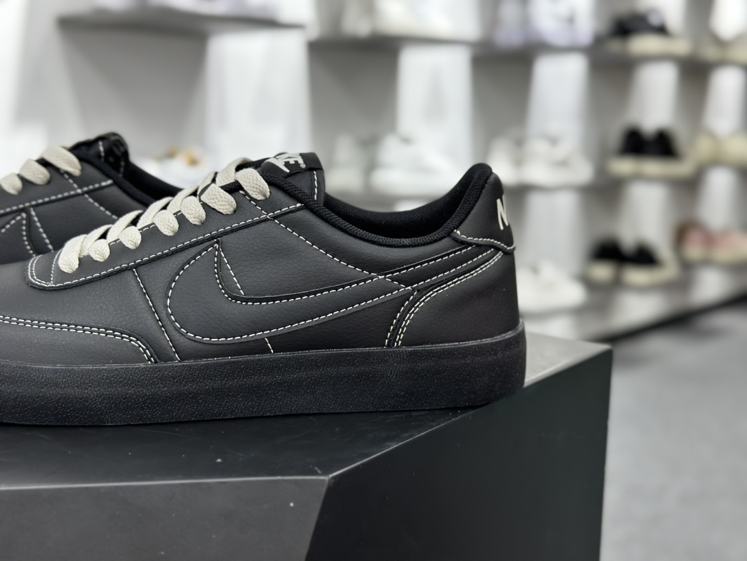 Nike Killshot 2 Leather 致命射击二代系列低帮美式经典复古休闲运动板鞋“皮革黑白车线”HJ7263-010