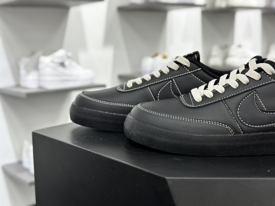 Nike Killshot 2 Leather 致命射击二代系列低帮美式经典复古休闲运动板鞋“皮革黑白车线”HJ7263-010