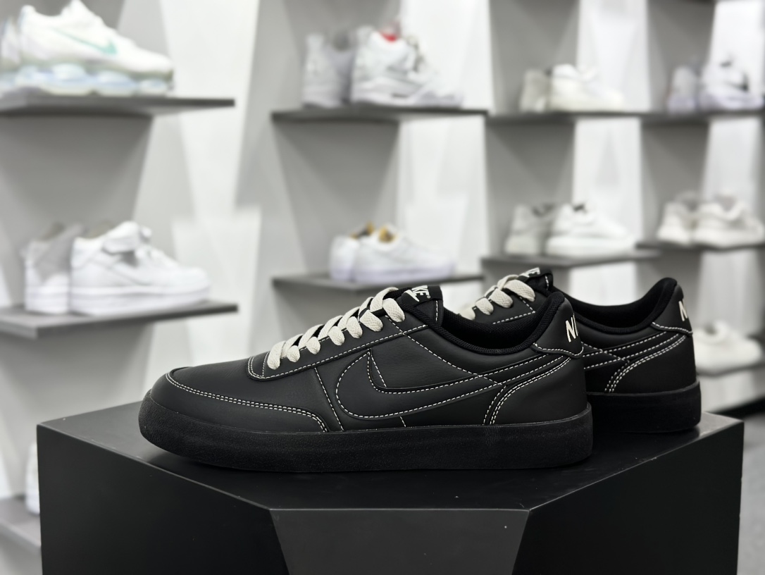 Nike Killshot 2 Leather 致命射击二代系列低帮美式经典复古休闲运动板鞋“皮革黑白车线”HJ7263-010