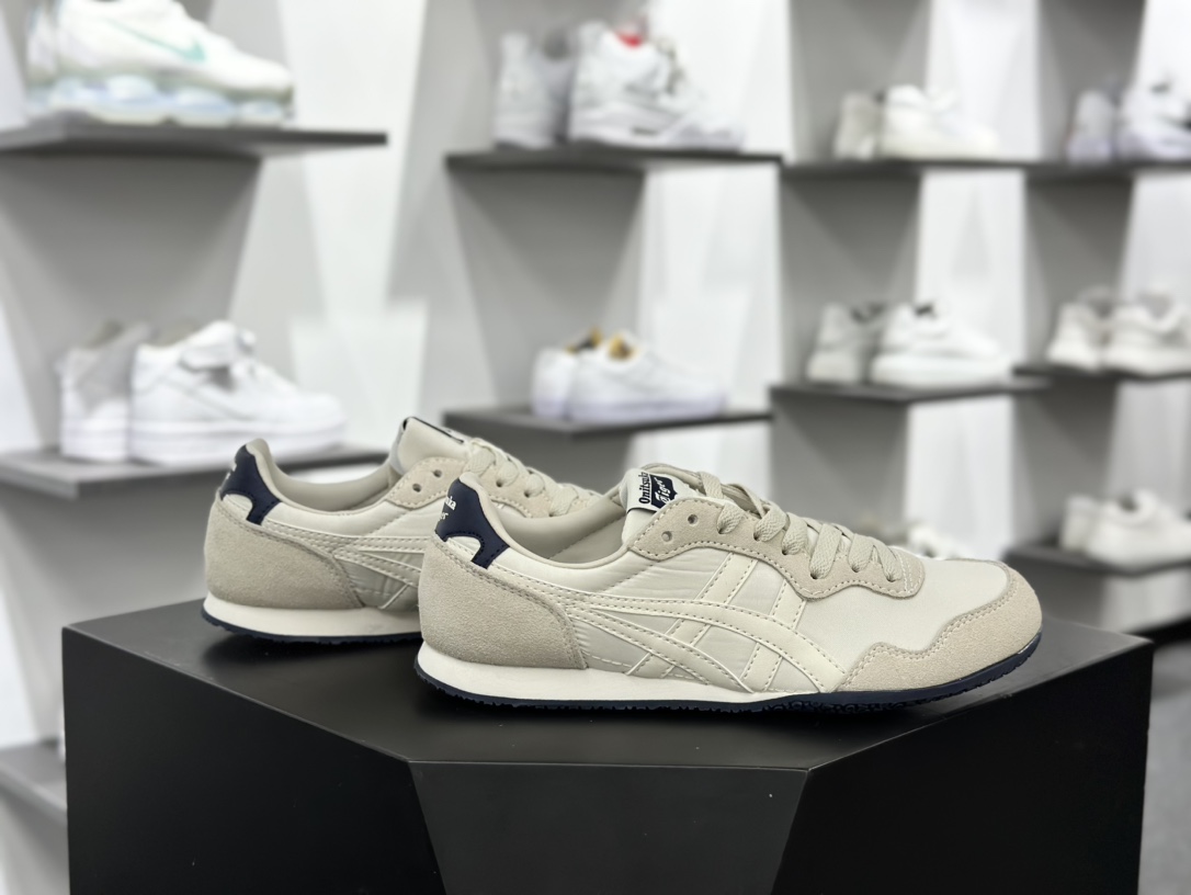 鬼塚虎/Onitsuka Tiger Serrano Low 塞拉诺系列低帮薄底复古经典百搭休闲慢跑鞋