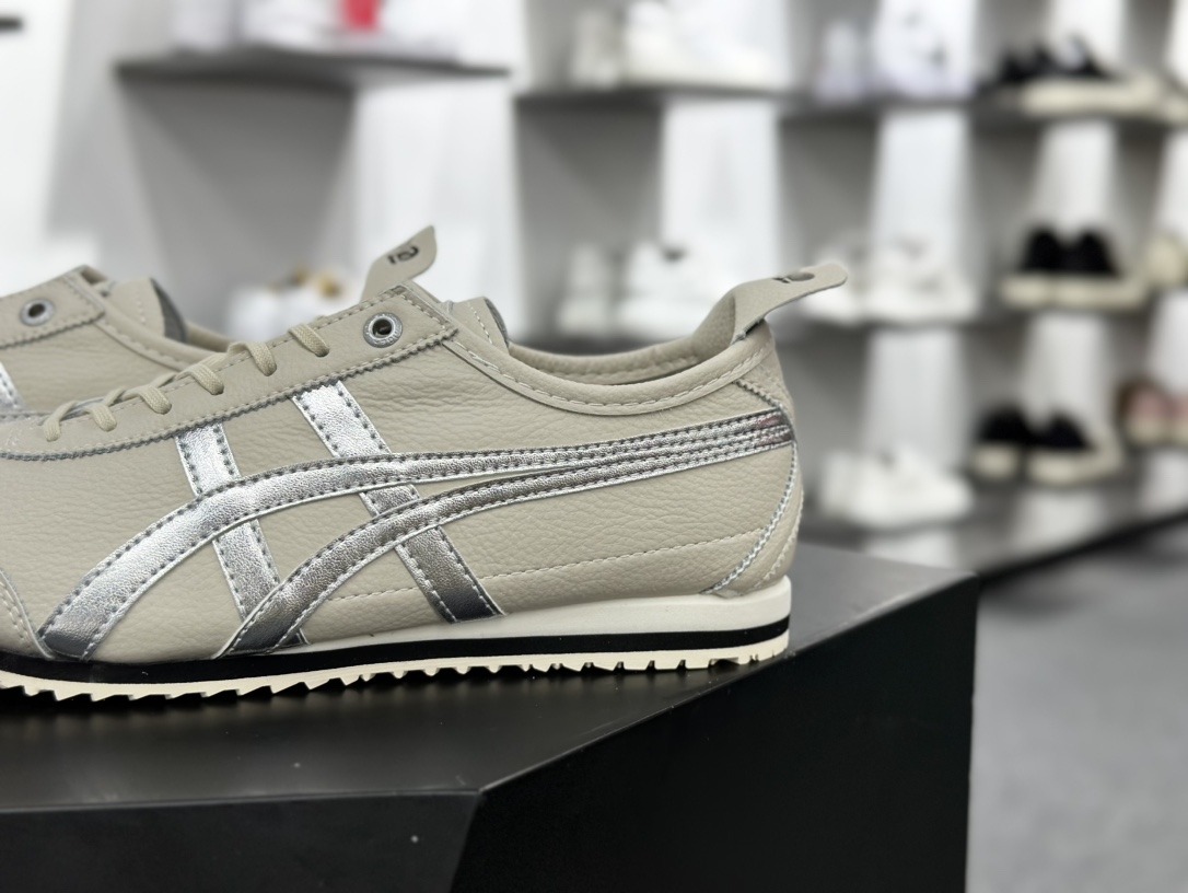 鬼塚虎/Onitsuka Tiger Mexico 66 SD 墨西哥慢跑鞋“皮革奶白黑银”1183A592-200