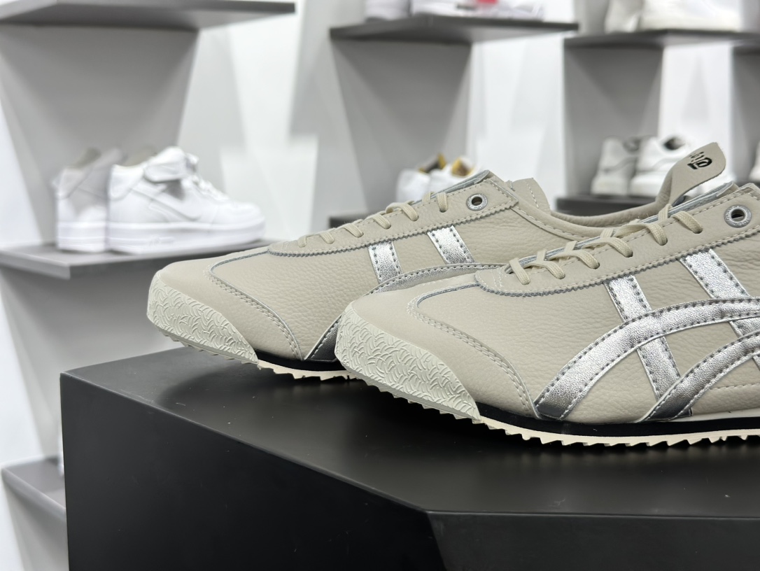 鬼塚虎/Onitsuka Tiger Mexico 66 SD 墨西哥慢跑鞋“皮革奶白黑银”1183A592-200