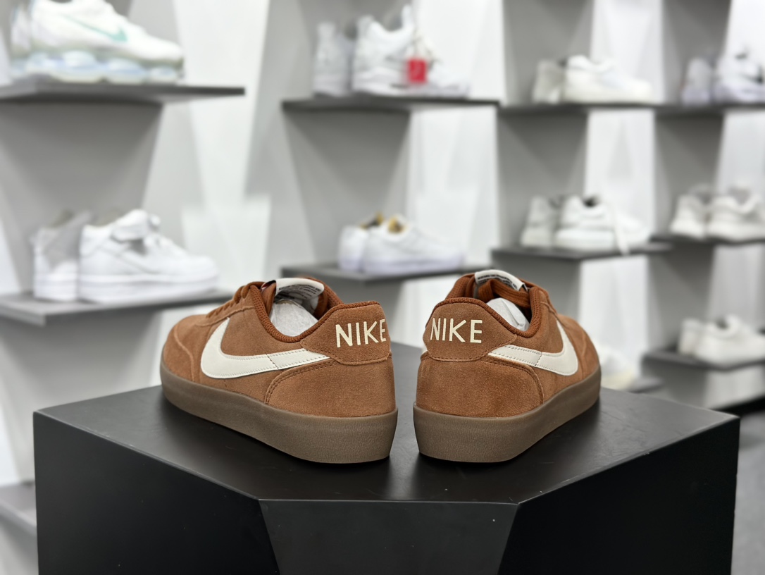 Nike Killshot 2 Leather 致命射击二代系列低帮美式经典复古休闲运动板鞋“翻毛褐橙白焦糖底”FQ8903-200