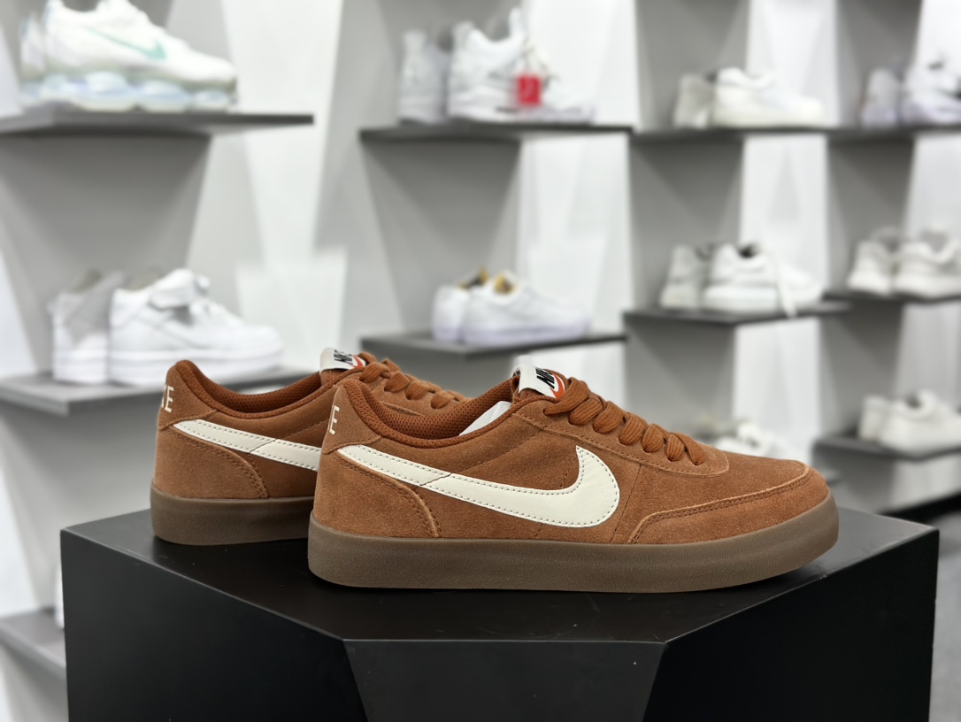 Nike Killshot 2 Leather 致命射击二代系列低帮美式经典复古休闲运动板鞋“翻毛褐橙白焦糖底”FQ8903-200