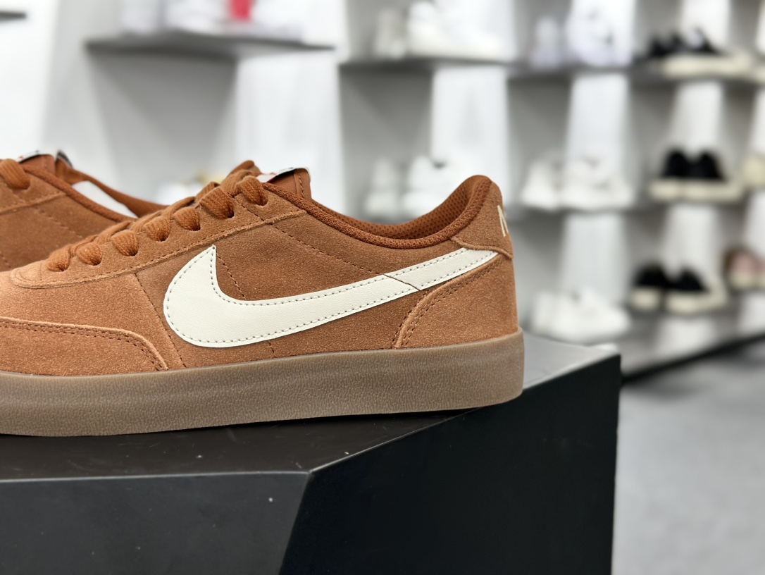 Nike Killshot 2 Leather 致命射击二代系列低帮美式经典复古休闲运动板鞋“翻毛褐橙白焦糖底”FQ8903-200