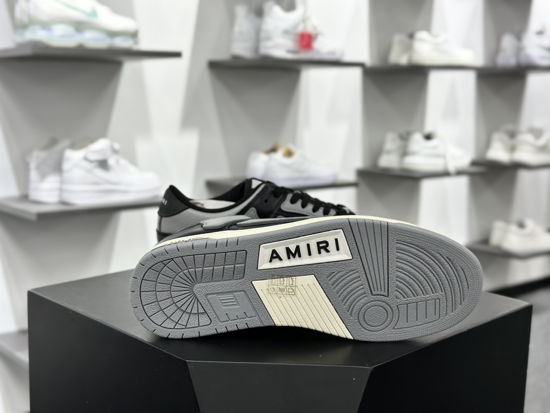 AMIRI Skeleton Low-Skel top Sneakers 骨骼系列低帮经典百搭真皮休闲运动板鞋