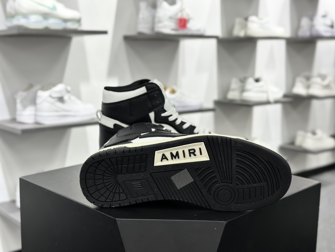 埃米尔/AMIRI Skeleton Low-Skel top Sneakers 骨骼系列高帮经典百搭真皮休闲运动板鞋