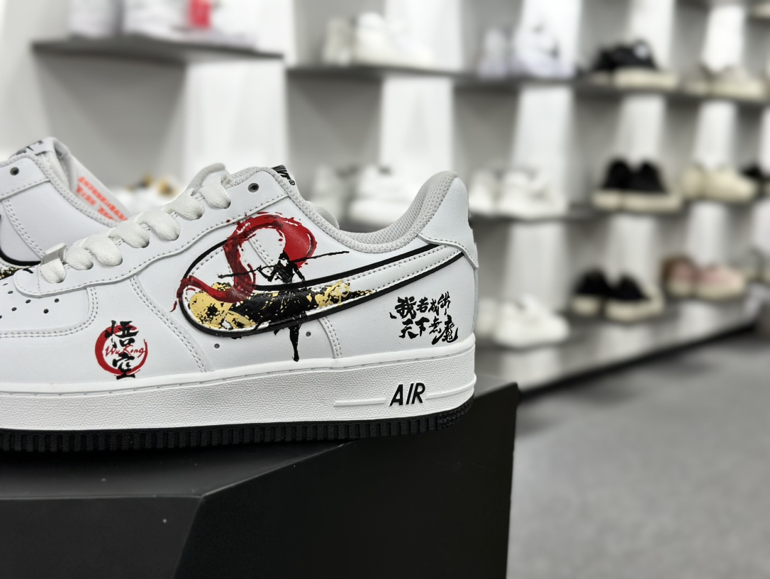 ke Air Force 1 07 Low ”Goku”空军一号经典低帮百搭板鞋“白黑悟空涂鸦”DV0788-301