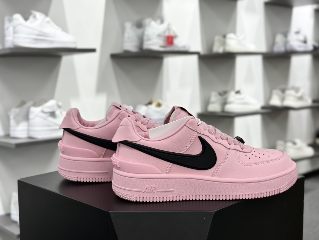 Air Force 1 Low SP”Pink Black”空军一号宽底版板鞋“联名香草绿白大钩”DV3464-800