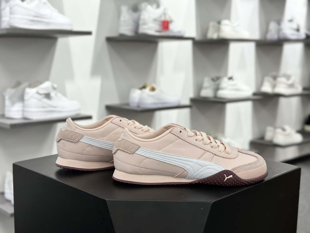 Puma Bella UT Low 贝拉UT系列低帮薄底德训慢跑鞋“皮革胭脂粉白树莓紫”402186-04