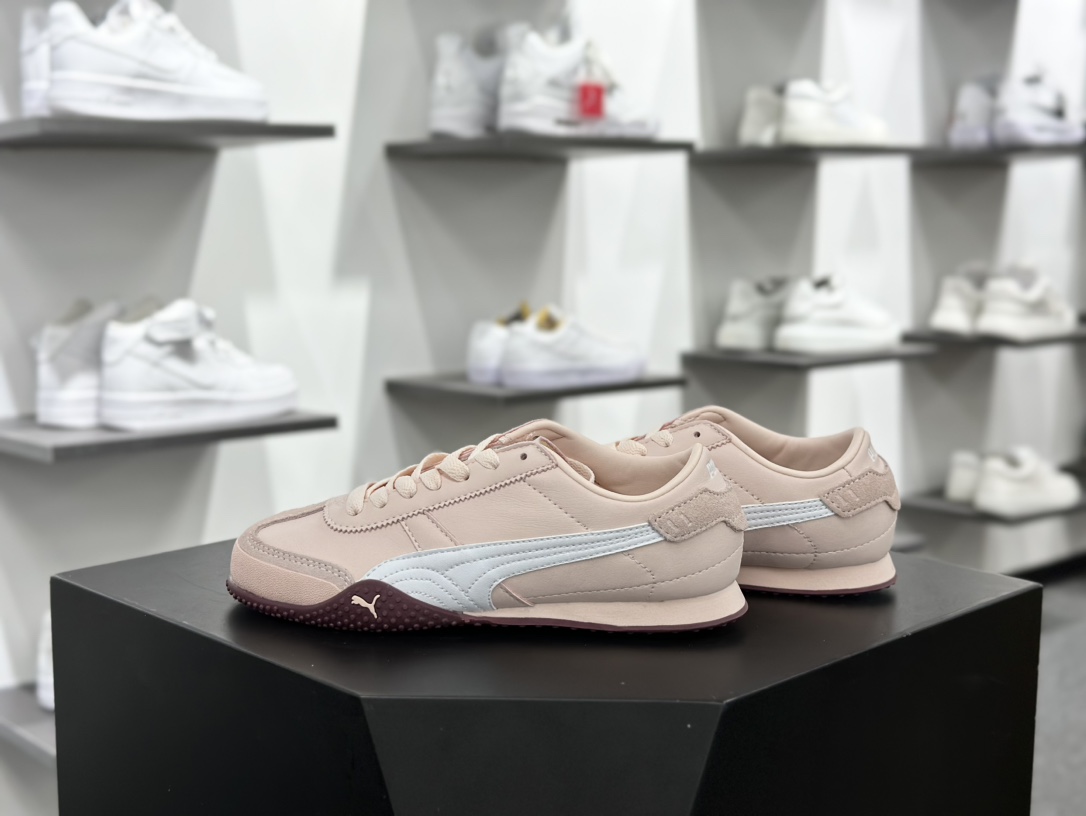 Puma Bella UT Low 贝拉UT系列低帮薄底德训慢跑鞋“皮革胭脂粉白树莓紫”402186-04