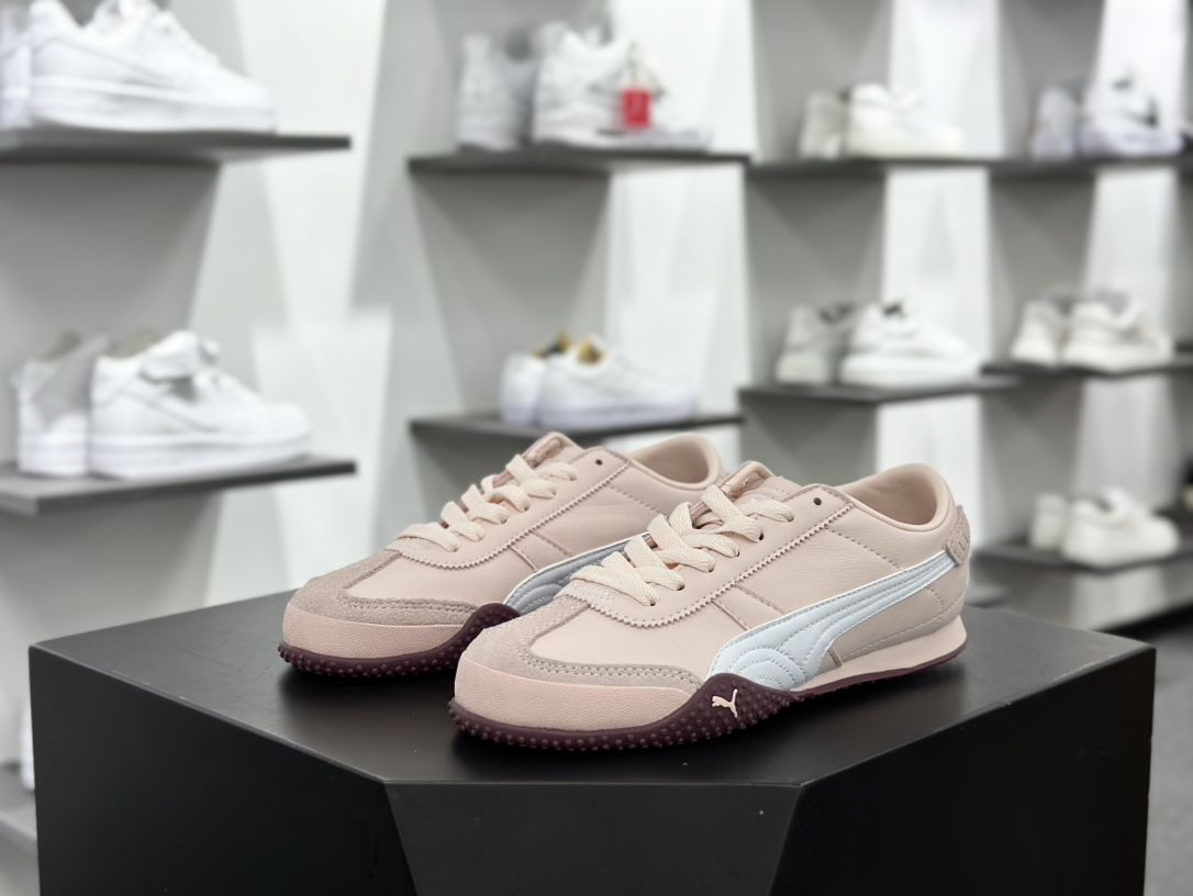 Puma Bella UT Low 贝拉UT系列低帮薄底德训慢跑鞋“皮革胭脂粉白树莓紫”402186-04