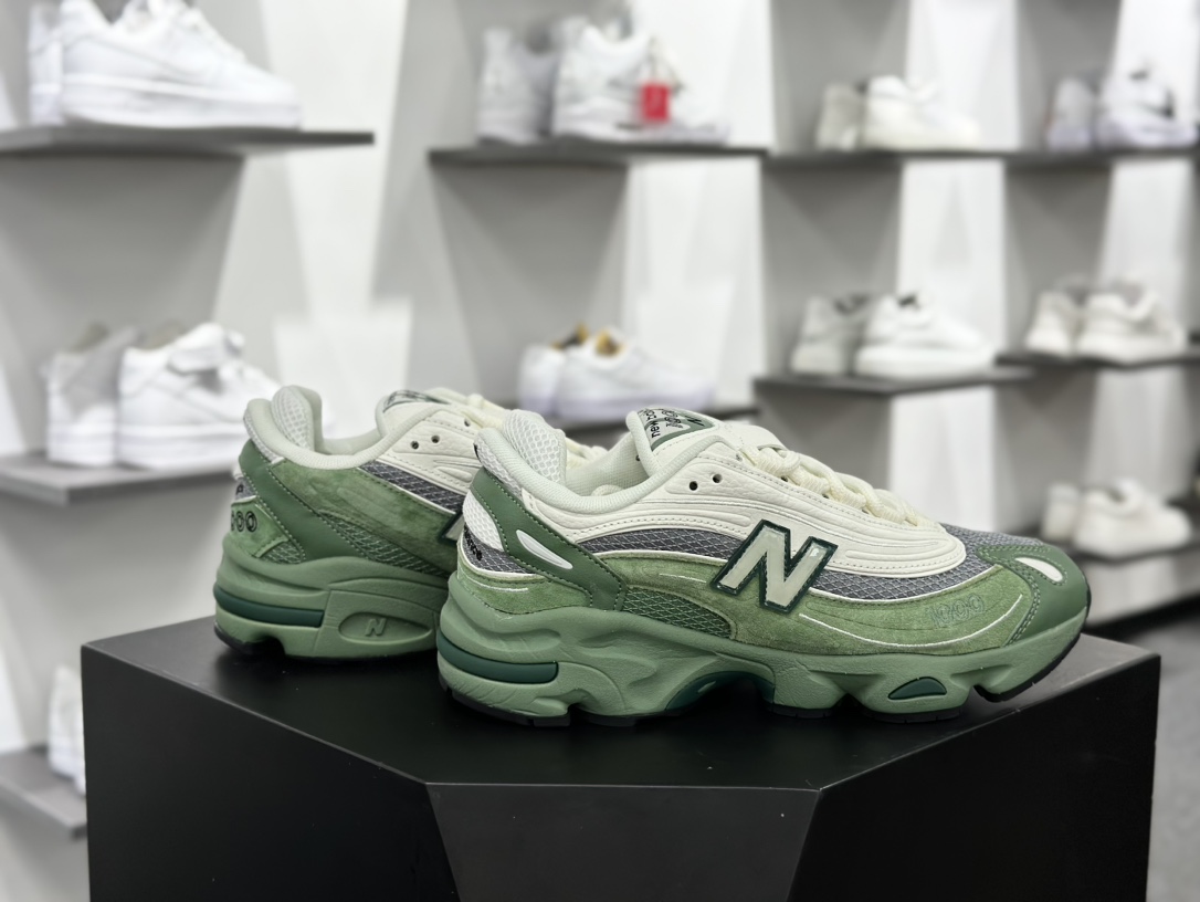 New Balance M1000 白绿 M1000系列复古休闲运动慢跑鞋 M1000MA