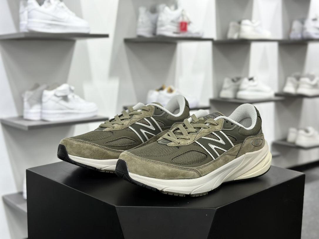 Teddy Santis x NB新百伦New Balance 990v6 Made in USA”True Camo”系列低帮跑步鞋“军绿橄榄绿”U990TB6