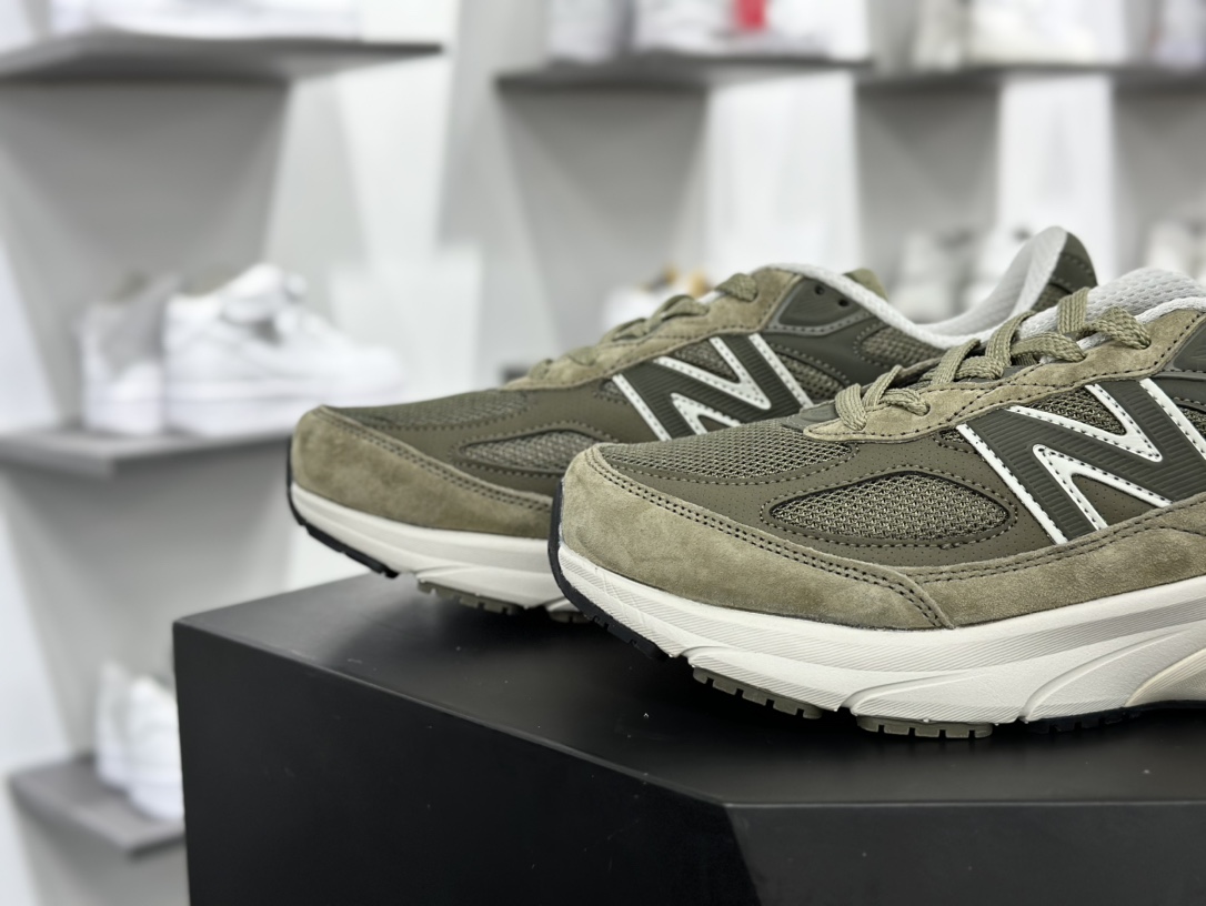 Teddy Santis x NB新百伦New Balance 990v6 Made in USA”True Camo”系列低帮跑步鞋“军绿橄榄绿”U990TB6