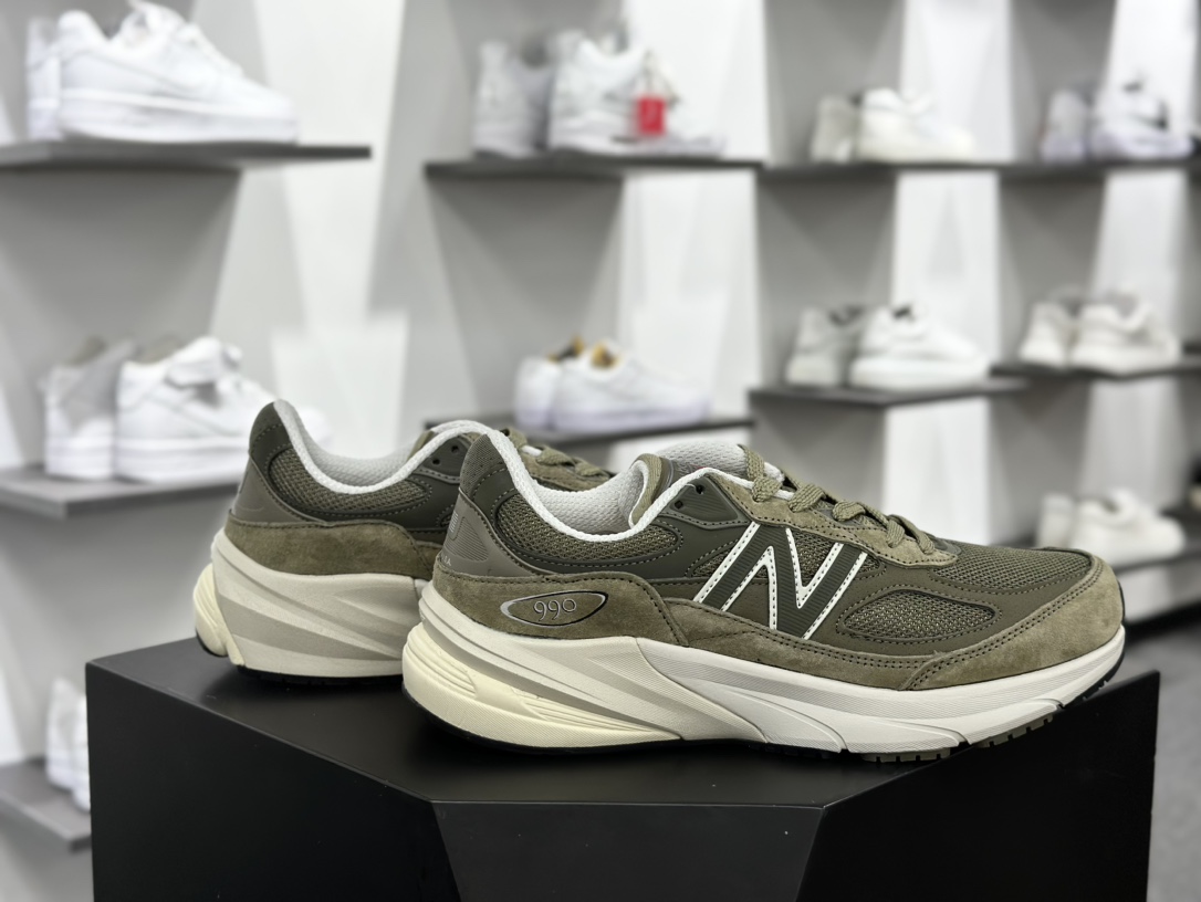 Teddy Santis x NB新百伦New Balance 990v6 Made in USA”True Camo”系列低帮跑步鞋“军绿橄榄绿”U990TB6