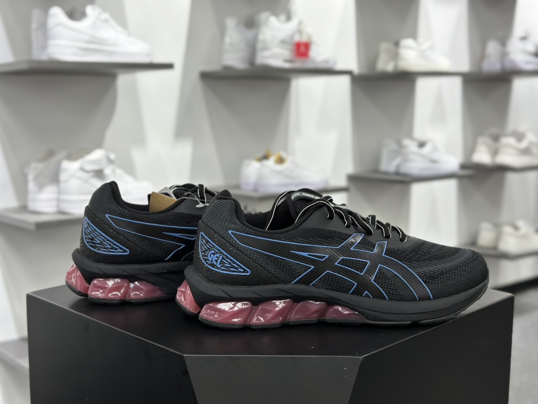 亚瑟士/ASICS Gel-Quantum 180 VII”Black Periwinkle Blue”跑步鞋“黑蓝”1202A412-002