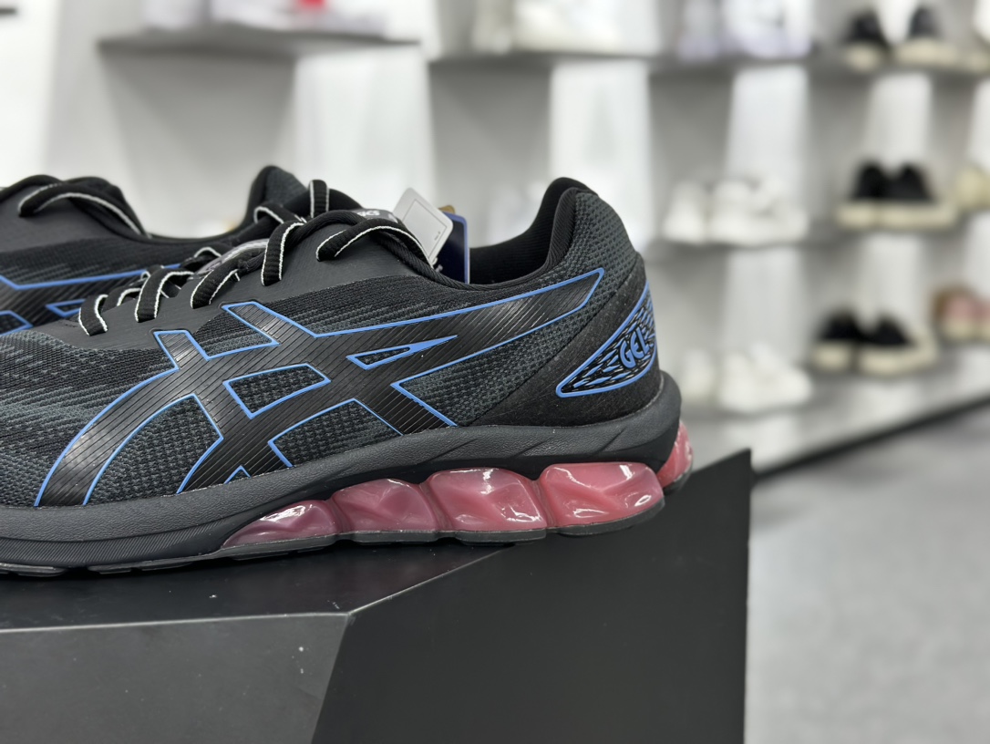 亚瑟士/ASICS Gel-Quantum 180 VII”Black Periwinkle Blue”跑步鞋“黑蓝”1202A412-002