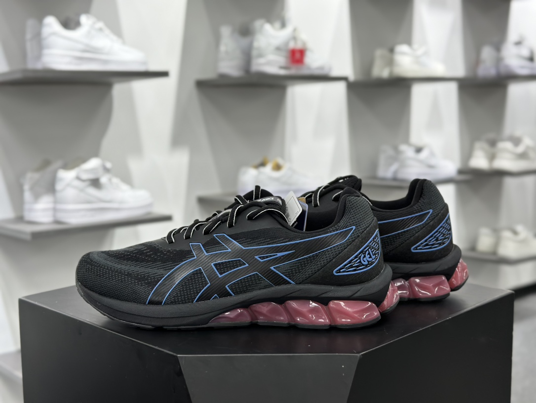 亚瑟士/ASICS Gel-Quantum 180 VII”Black Periwinkle Blue”跑步鞋“黑蓝”1202A412-002