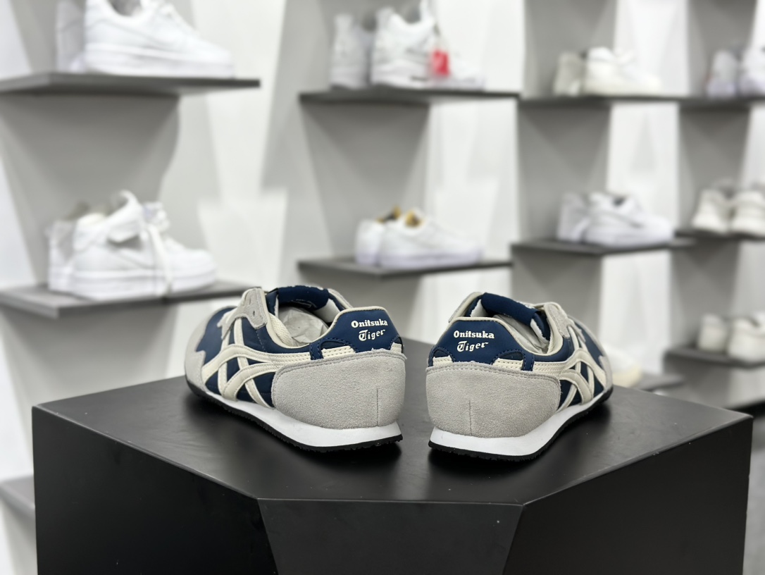 鬼塚虎/Onitsuka Tiger Serrano Low 塞拉诺系列低帮慢跑鞋“浅灰藏蓝”1183B400-406