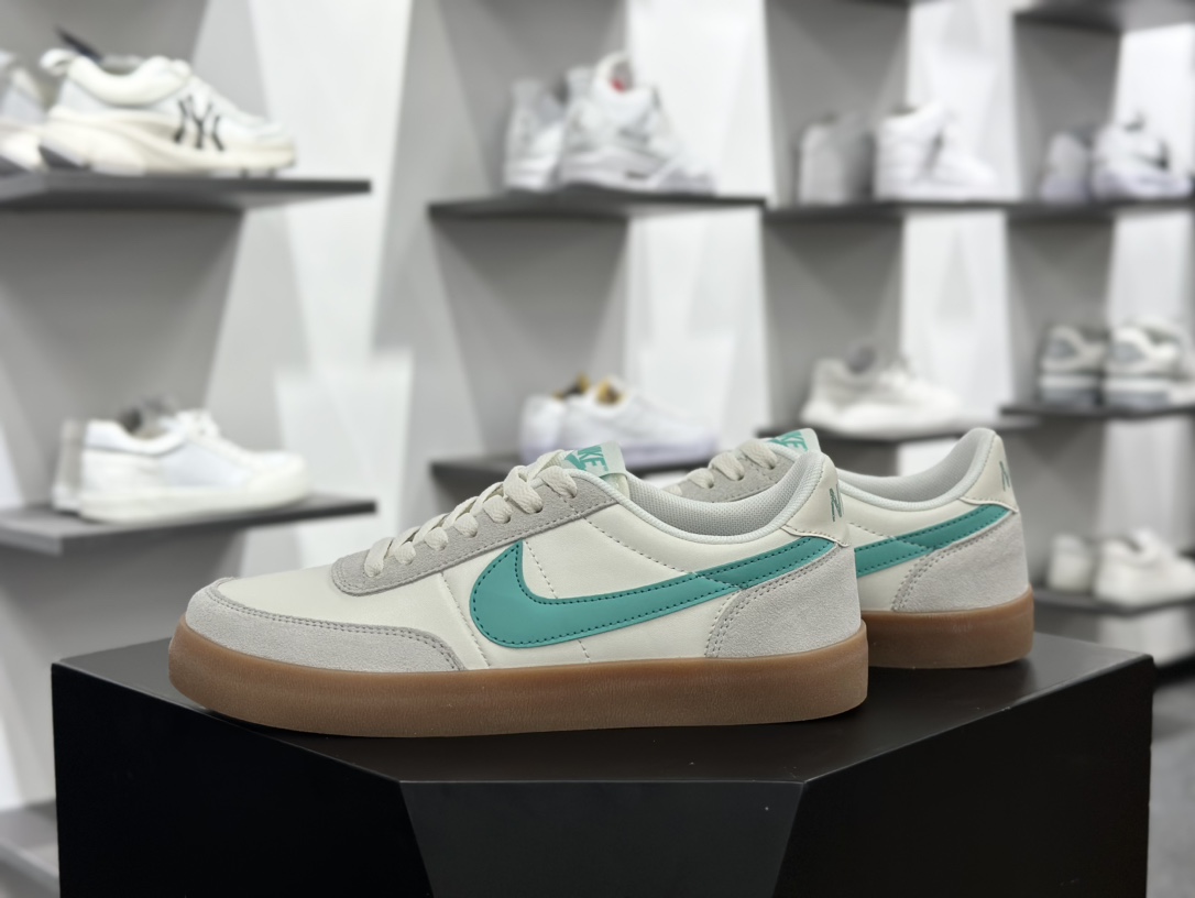 Nike Killshot 2 Leather 致命射击二代系列低帮美式经典复古休闲运动板鞋“皮革帆白海岛绿生胶底”432997-126