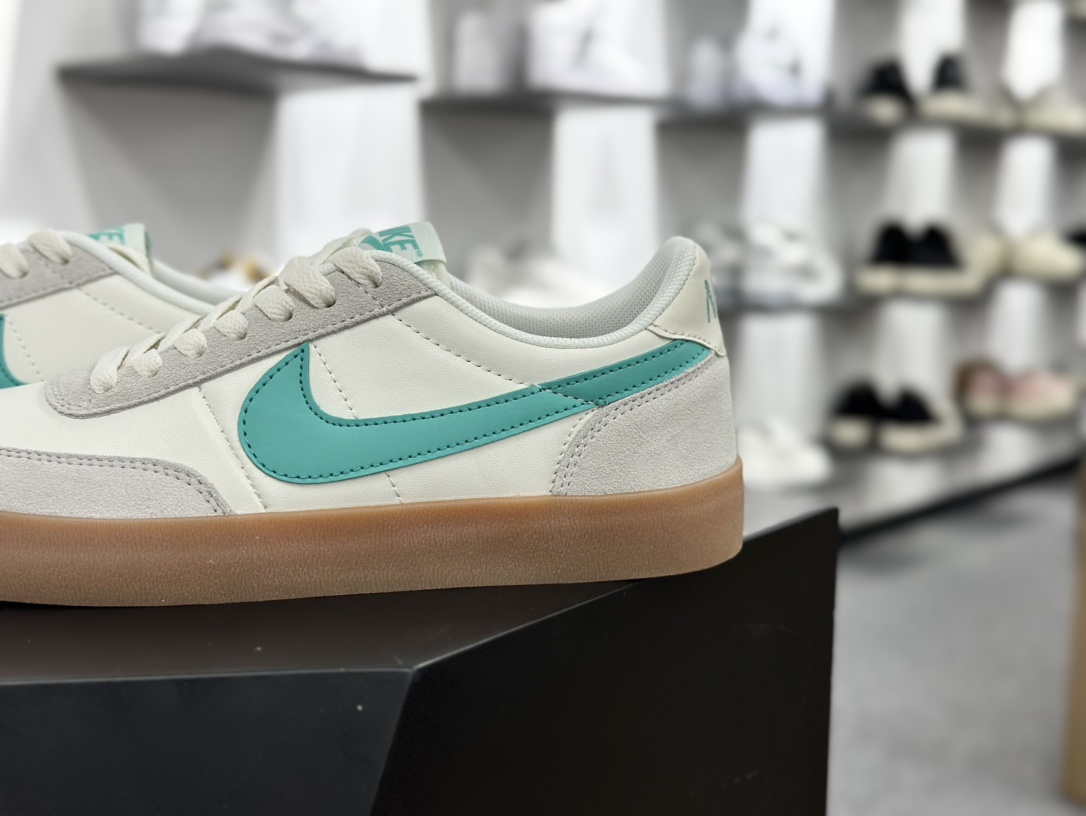 Nike Killshot 2 Leather 致命射击二代系列低帮美式经典复古休闲运动板鞋“皮革帆白海岛绿生胶底”432997-126