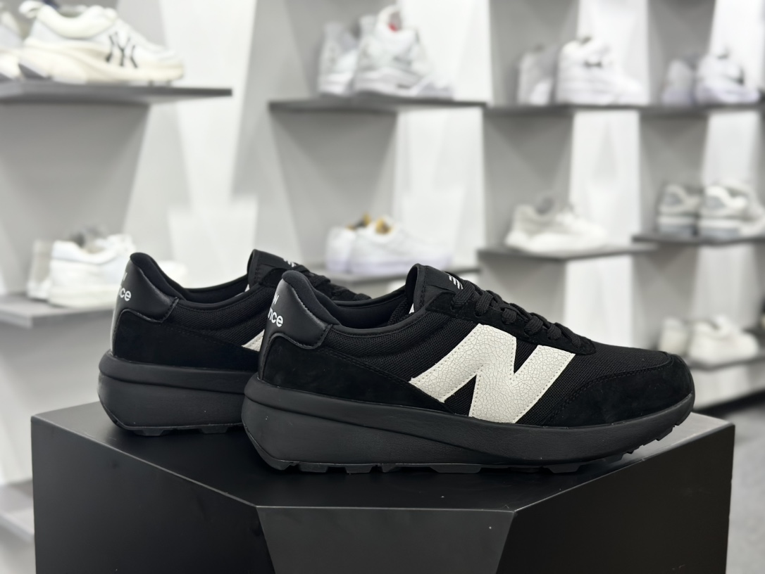 NB新百伦New Balance U370系列低帮复古休闲运动慢跑鞋“黑白”U370PB