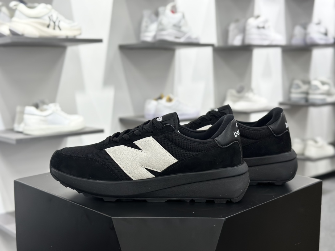 NB新百伦New Balance U370系列低帮复古休闲运动慢跑鞋“黑白”U370PB