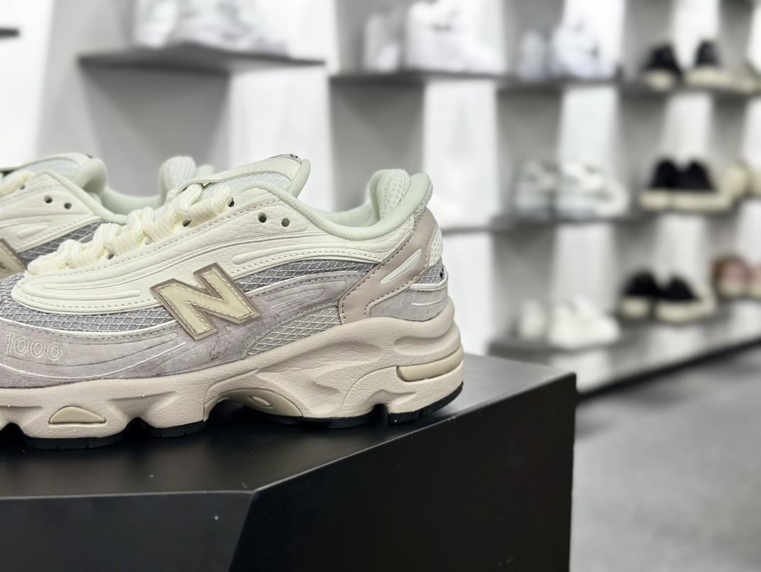 NB新百伦New Balance M1000”Moonrock Grey/Cream”系列低帮慢跑鞋“月球灰奶白”M1000MB