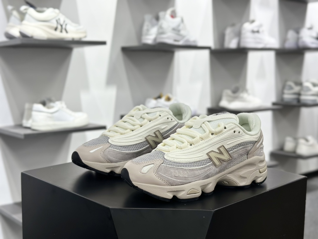 NB新百伦New Balance M1000”Moonrock Grey/Cream”系列低帮慢跑鞋“月球灰奶白”M1000MB