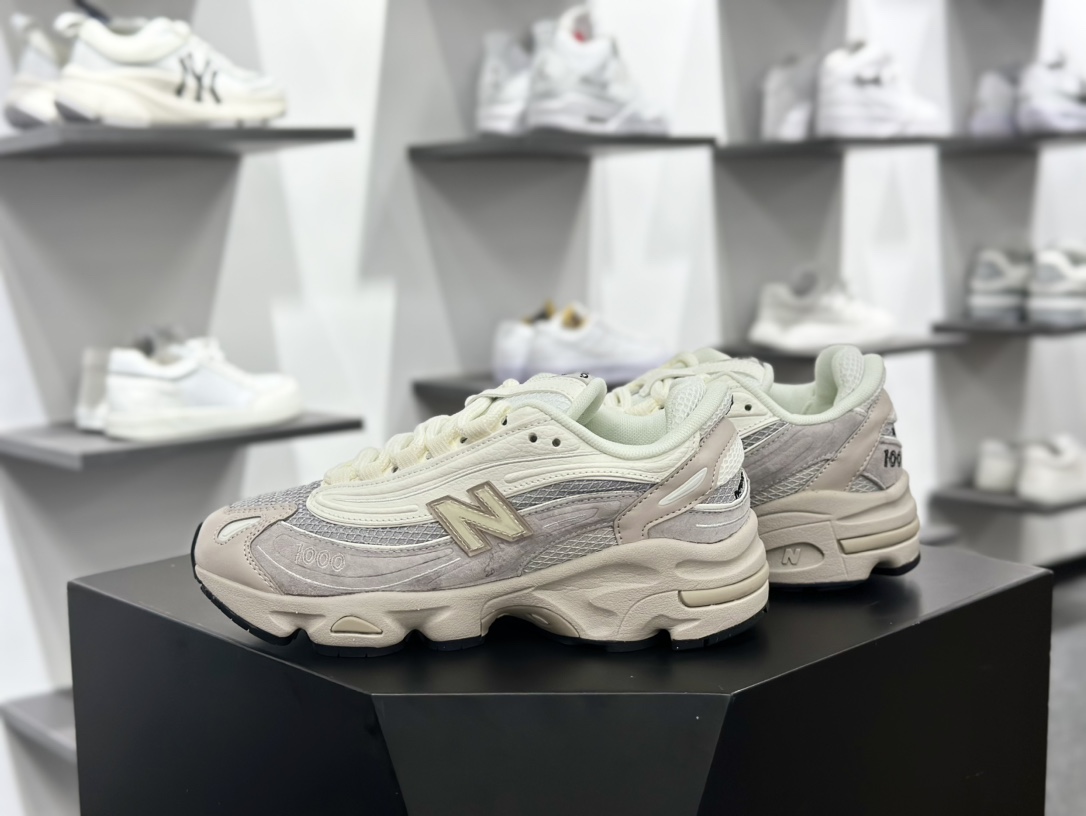 NB新百伦New Balance M1000”Moonrock Grey/Cream”系列低帮慢跑鞋“月球灰奶白”M1000MB