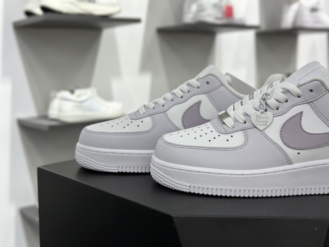 耐克Nike Air Force 1 07 LV8 Low”Sweet heart”空军一号板鞋“白淡粉紫甜心涂鸦”DY8899-004