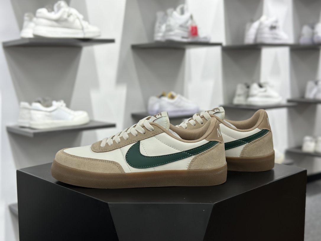 Nike Killshot 2 Leather 致命射击二代系列低帮美式经典板鞋“皮革奶茶白黄暗绿生胶底”HF14861-133