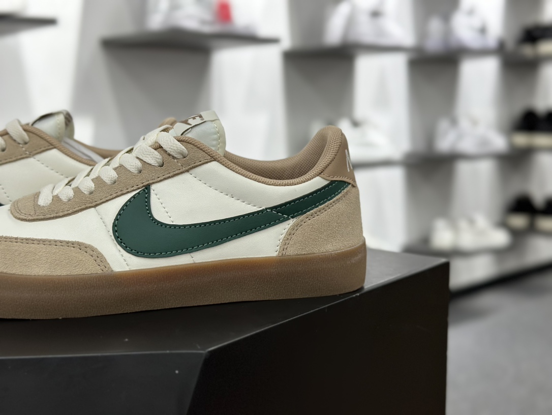 Nike Killshot 2 Leather 致命射击二代系列低帮美式经典板鞋“皮革奶茶白黄暗绿生胶底”HF14861-133