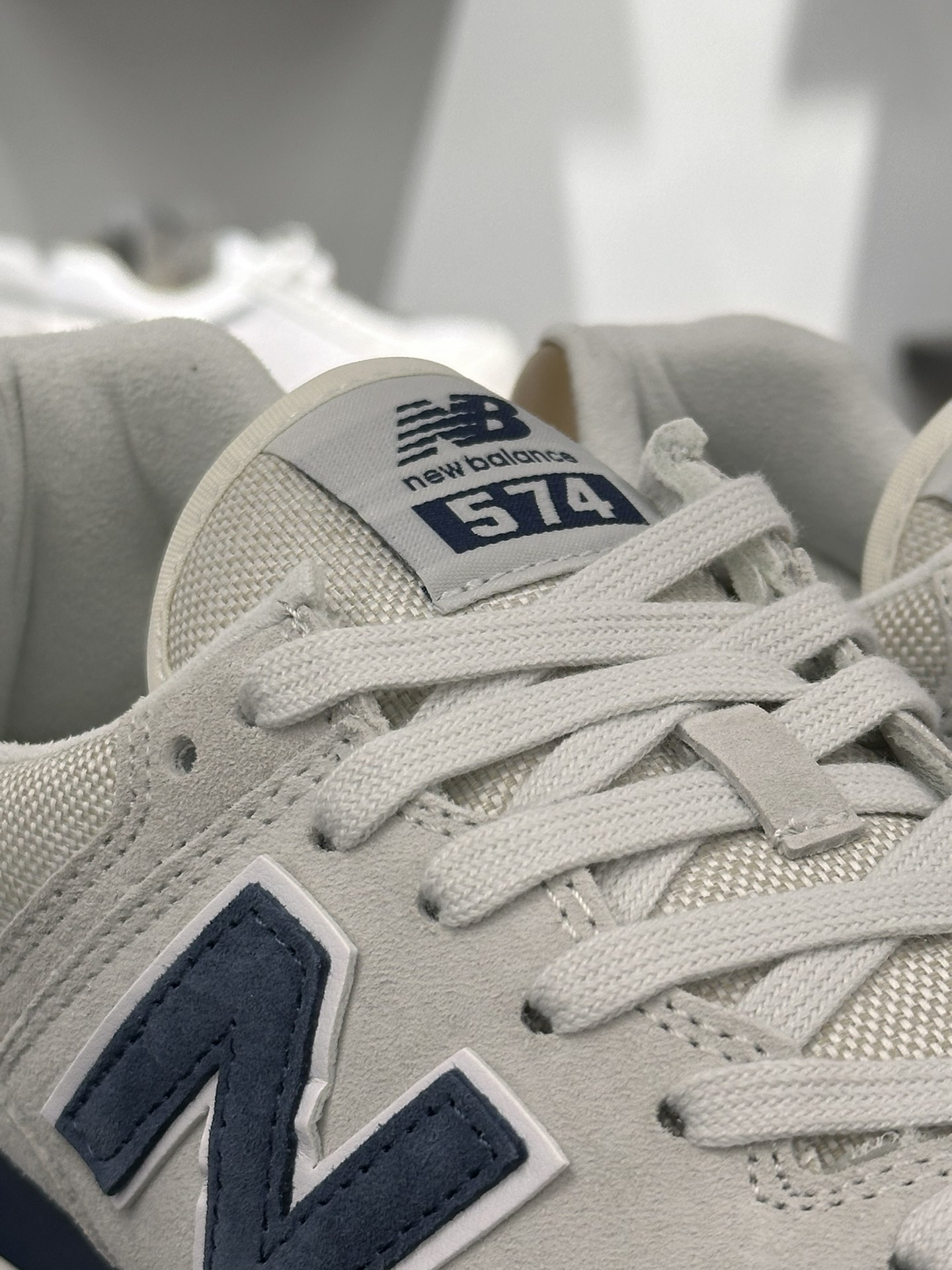 新百伦New Balance U574升级版系列低帮复古休闲运动慢跑鞋“浅灰海军蓝棕”U574LGI